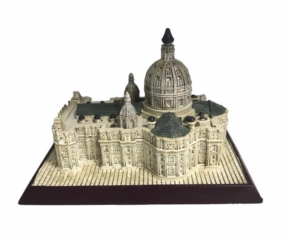 Italy St. Peter's Basilica Creative Resin Crafts World Famous Landmark Model Tourism Souvenir Gifts Collection Home Decor