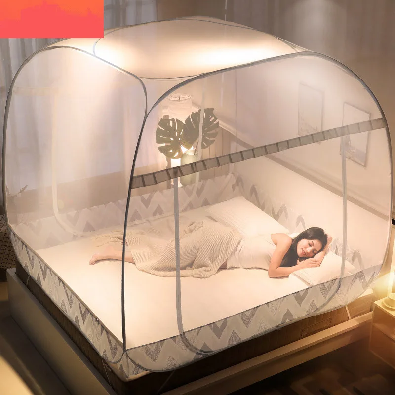 Москитная сетка Yurt не требующая установки домашняя квадратная Складная