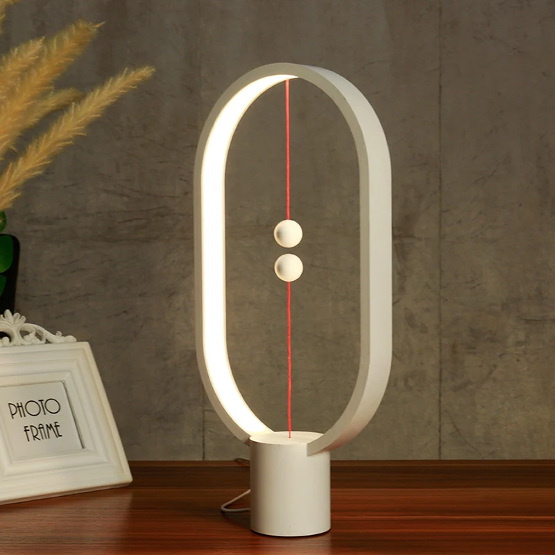

Night Lights Decorative Lamps Creative Intelligent Balance Magnetic Half-air Switch LED Lamp Home Life Reading Small Night Light