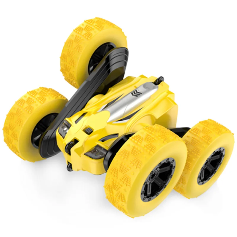 Yellow Rc трюк автомобиль для детей и взрослых 4Wd внедорожный автомобиль скалолазание Rc автомобиль 2,4 ГГц пульт дистанционного управления автомобиля двухсторонний Rc автомобиль Rtr дети Gif - Цвет: Yellow