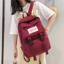 Большой Вместительный водонепроницаемый нейлоновый рюкзак с модной пряжкой, дизайнерская женская сумка через плечо, повседневная школьная сумка для девочки-подростка, рюкзак Mochila