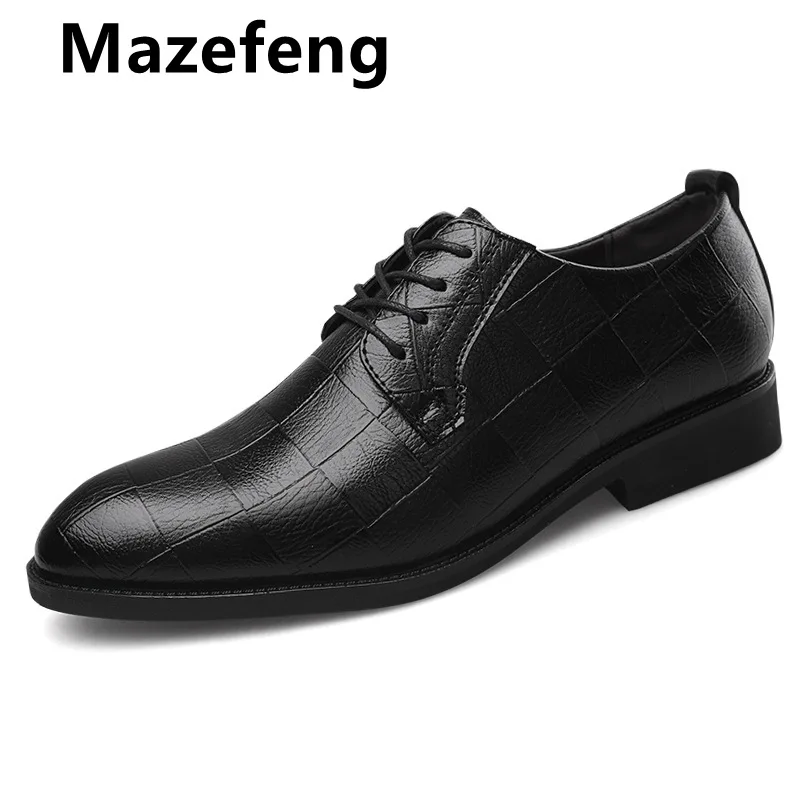 

Men's Fashion British Style Pointed Toe Weddin Business Leather Formal Dress Shoes Summer Flats Shoes Oxfords Men Bi Size 48