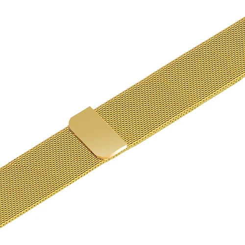 Миланская петля ремешок для Apple Watch iWatch 3 ремешок 44 мм 42 мм браслет из нержавеющей стали ремешок для Apple watch 4 40 мм 38 мм - Цвет ремешка: Gold