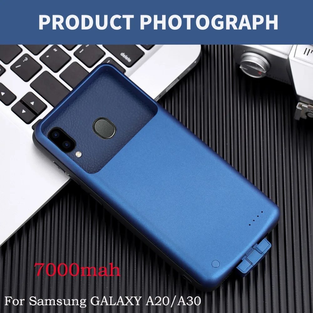 

2020 for Samsung GALAXY A20/A30 Battery Case 2 In 1 Detachable Magnetic 7000mAh External Spare Charging Mobile Power Case