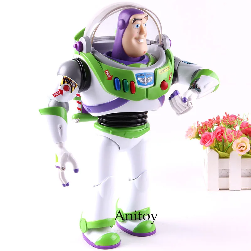 

Story Action Figure Buzz Lightyear Talking with Led Light Joint Movable Pvc Collectible Model S Doll with Color Box Toys