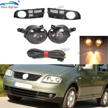 

For VW Caddy 2003 2004 2005 2006 2007 2008 2009 2010 Car-styling Front Halogen Convex Lens Fog Lamp Light + Grille Cover +Wire