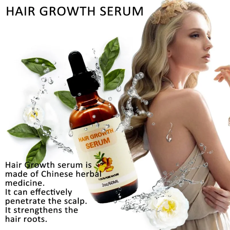 60ml Hair Growth Serum Hair Growth Treatment Hair Serum Anti Hair Loss Thinning Balding Repairs Hair 3