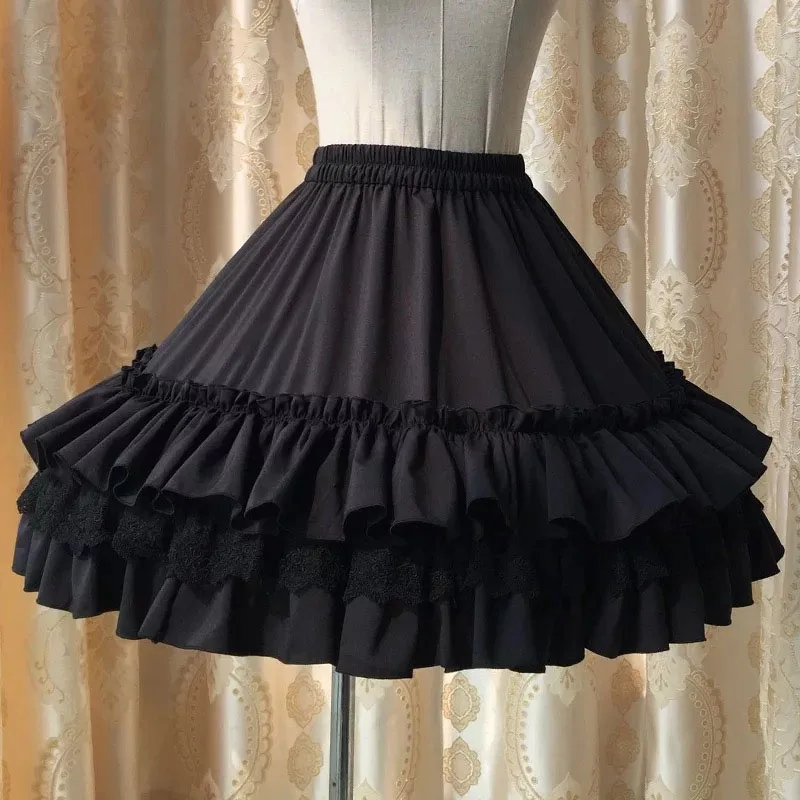 Lace Hoop Under Skirt Lolita Bridal Wedding Crinoline Women Ankle Petticoat Puffy Half Slips A-Line Ball Gown Dress Costume