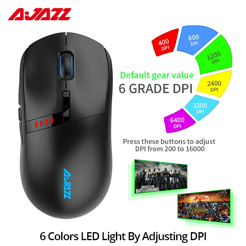 Мышь Ajazz i305Pro игровая беспроводная 16000 DPI 8 клавиш|Мыши| |