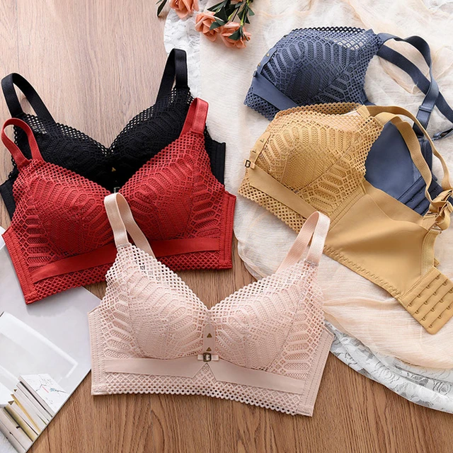 Wasteheart For Women Fashion Yellow Lace Padded Bras One-Piece Cotton  Panties Push Up Bra Sets Underwear Sexy Lingerie Sets - AliExpress