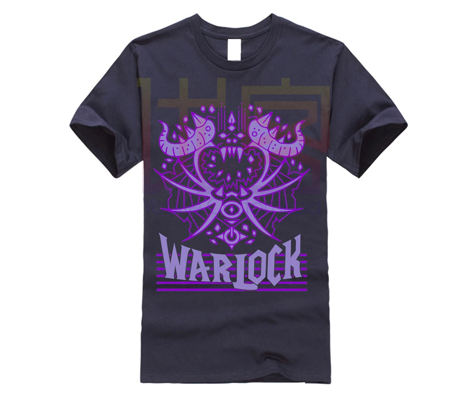 Горячая Мужская рубашка WORLD OF WARCRAFT класса WARLOCK футболки с гербом