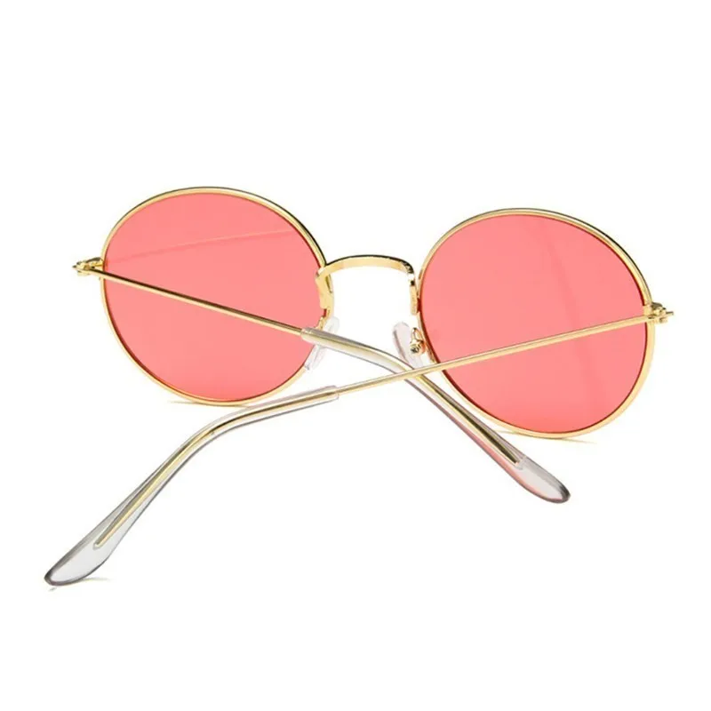 2020 Retro Round Yellow Sunglasses Women Brand Designer Sun Glasses For Female Male/man Alloy Mirror Oculos De Sol