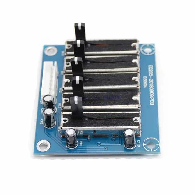 

A19-- 5 Band Stereo EQ Equalizer Board 2.0Channel Preamplifier Tone Adjustable Preamp module