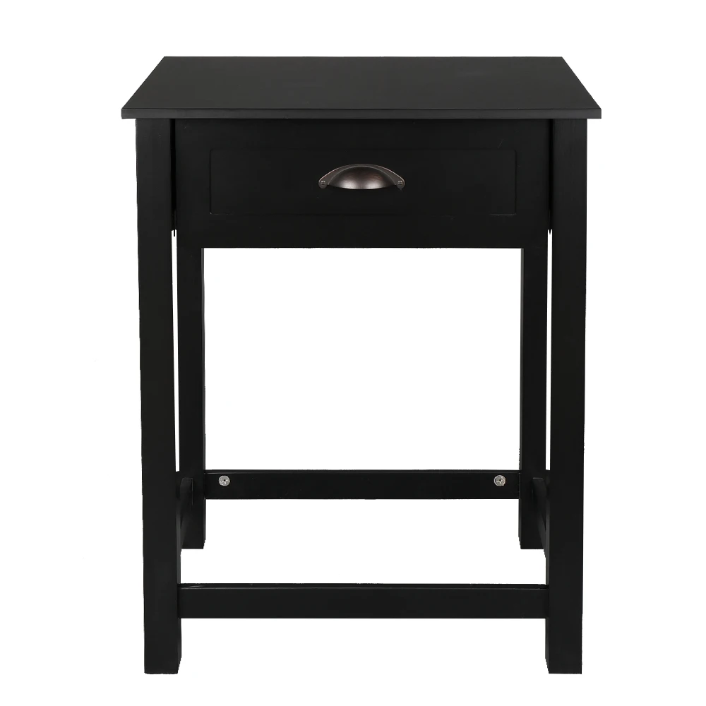 

FCH 1-Drawer Nightstand End Table Side Table Nightstand Black