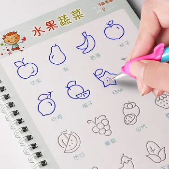 

Reusable English Alphabet Copybook Drawing Hand Writing Groove Auto Fades Educational For Children Kid School Supplise