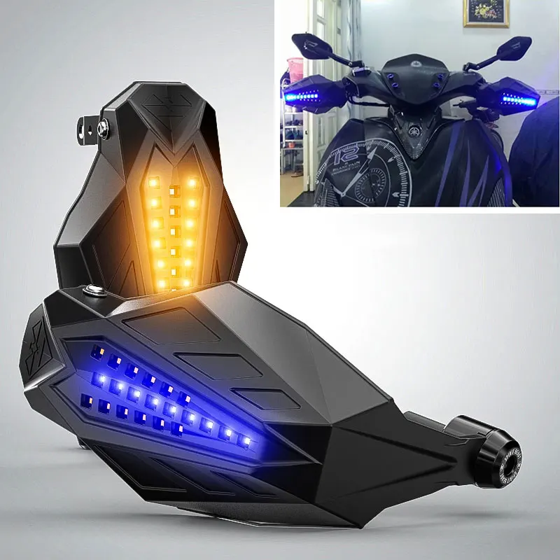 

LED Motorcycle handguard Windshield Motocross Hand Guards For honda crf 450 yamaha drag star 1100 yamaha r6 2008 bmw r1100rt