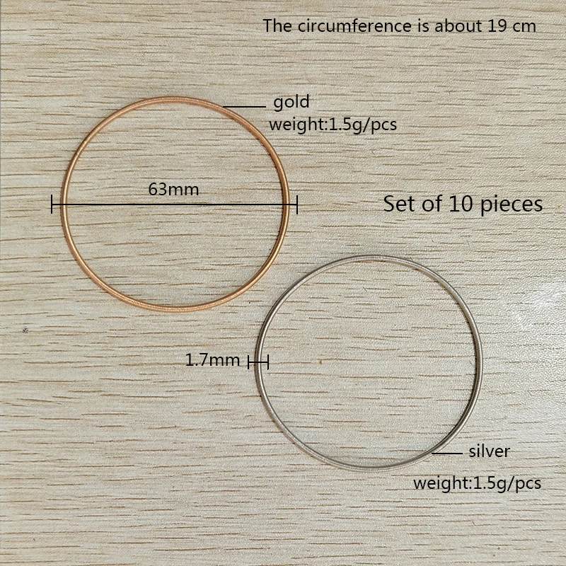 New Fashion Jewelry Women's Gift Carbon Steel Material Diameter 1.7mm Spring Screw Head Can Open Elastic Color Spring Bracelet 5