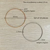New Fashion Jewelry Women's Gift Carbon Steel Material Diameter 1.7mm Spring Screw Head Can Open Elastic Color Spring Bracelet 5