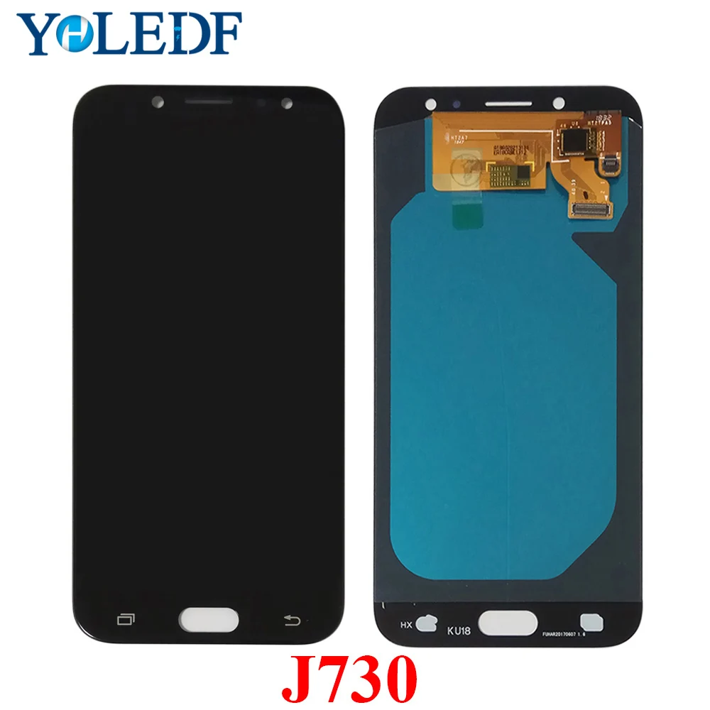 Супер Amoled LCD для Samsung Galaxy J7 Pro 2017 J730 J730F ЖК-дисплей сенсорный экран панель