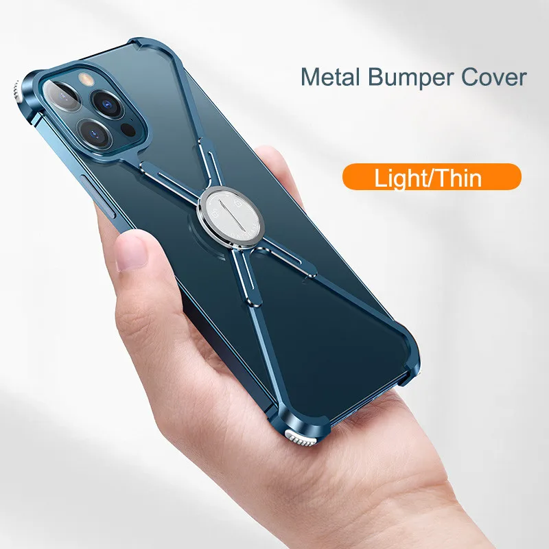 Iphone 13 Pro Max Metal Bumper Case  Metal Frame Phone Case Iphone 11 -  Apple Iphone - Aliexpress