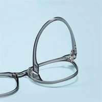 0 -0.5 -0.75 To -4.0 Anti Blue Light Transparent Gray Frame Square Myopia Glasses Rivet TR90 Minus Degree Prescription Spectacle 2