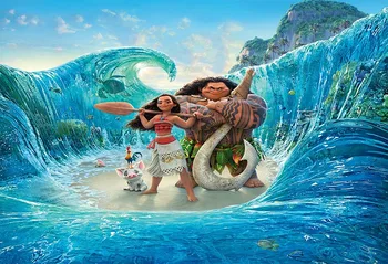 

Moana Surfing Pacific Sea Wave background Photo backdrops children Birthday Party Event Banner Background for Photo Studio