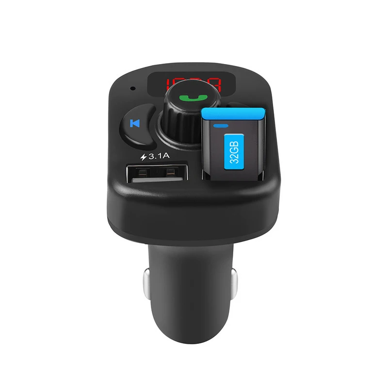 807E автомобильный Bluetooth fm-передатчик ЖК MP3 аудио плеер Автомобильный комплект беспроводной громкой связи вызов 5 в 2.1A двойной USB Автомобильное зарядное устройство FS