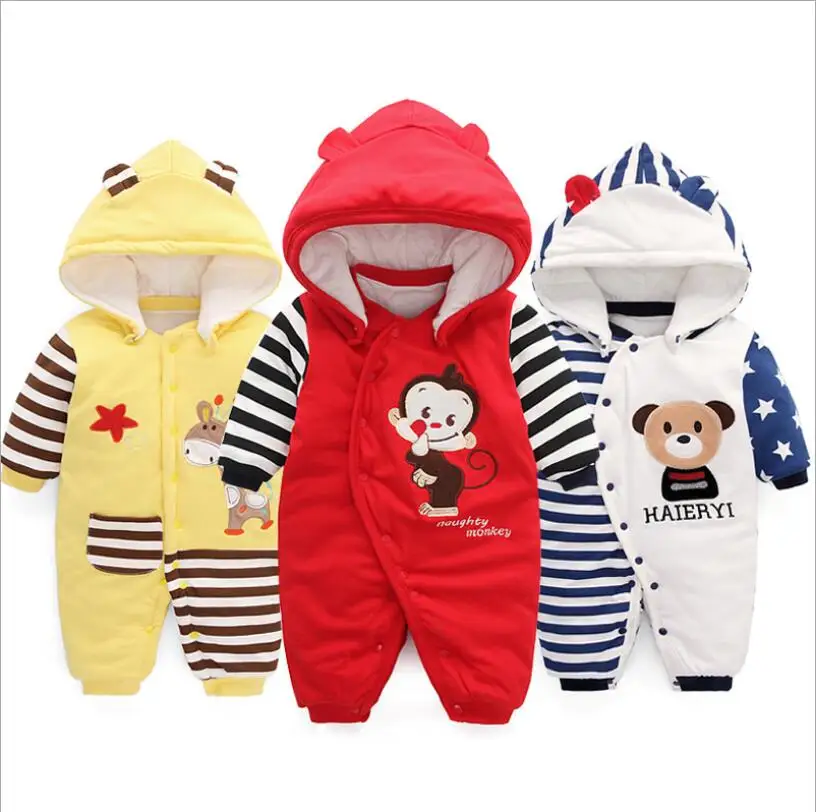 Baby Sleepwear Winter Jumpsuit Baby Autumn Winter Rompers Boy Baby