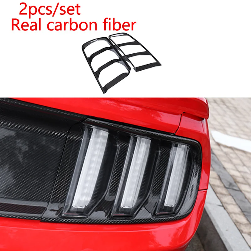 Для mustang для ford mustang для mustang аксессуары - Название цвета: carbon fiber 2pcs