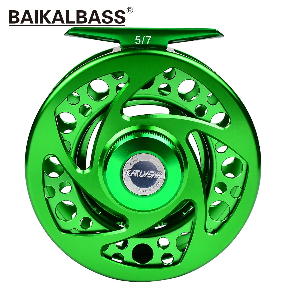 KATYUSHA Fly Fishing Reel 5/7 7/9 9/10 WT Green Color Aluminum Fly Reel