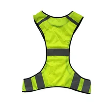 Высокая видимость светоотражающий жилет ночная работа Спорт бег Велоспорт флуоресцентный жилет ENA88