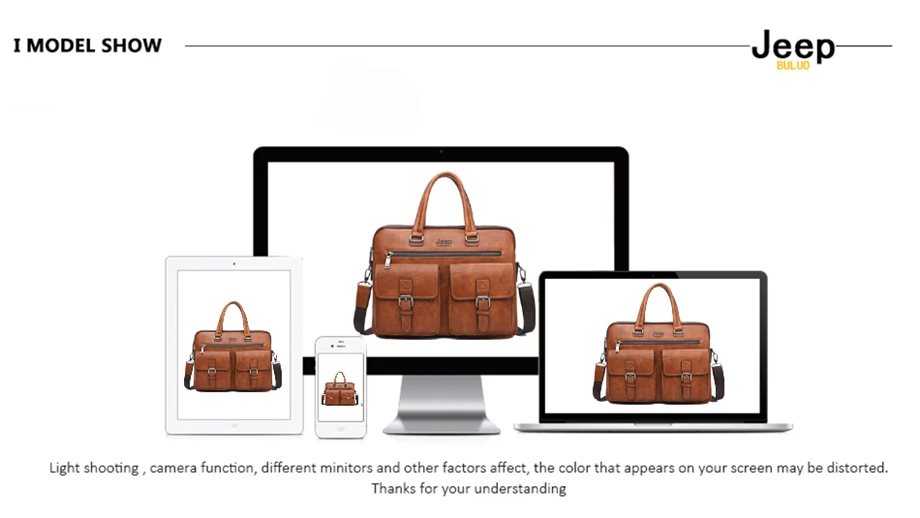 JEEP BULUO, мужской портфель, сумка для 13'3 дюймов, для ноутбука, деловые сумки, 2 шт. в комплекте, сумки, высокое качество, кожа, для офиса, сумки на плечо, тоут