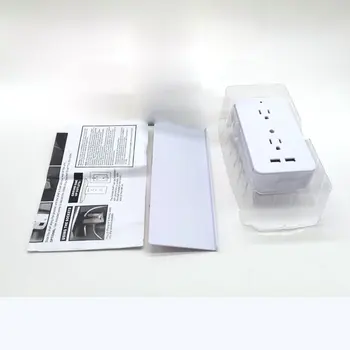 

Switch Socket Storage Rack 6 Electrical Outlet&2USB Charging Ports Built-In Shelf Multifunction Smart Power Socket For Home