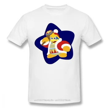 Kirby Star Allies-Camiseta de algodón puro Harajuku, camisetas divertidas del rey dededede