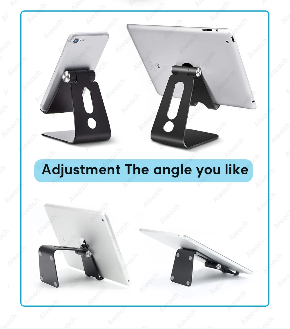 VUUV Desktop Holder Tablet Stand For ipad 9.7 10.2 10.5 11 inch Rotation Aluminium Tablet Stand secure For Samsung Xiaomi wooden tablet stand
