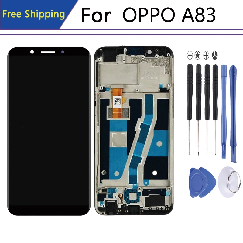 

original For 5.7" pantalla oppo a83 display in Mobile Phone LCDs With Frame Digitizer Assembly Parts A83t Touch Screen lcd 