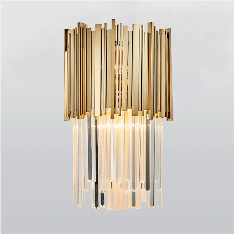 

Modern Crystal Wall Mounted Bedside Wall Sconce Crystal Lamp For Home Decoration Luminaire Applique Wandlamp applique murale led