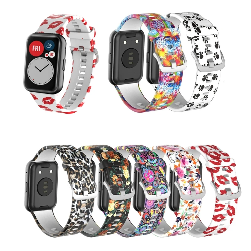 Pulseira de silicone para-huawei relógio ajuste relógios