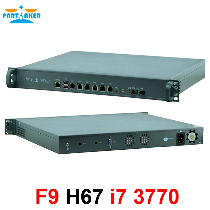 H67SL 6* Intel 82583V 2*SFP 1U Case Network Server Firewall Router with Intel i7 3770 Processor Firewall Appliance VPN