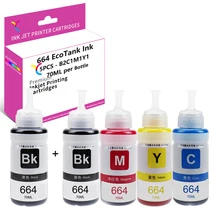 

YC 664 Refill Ink Set (T6641 T6642 T6643 T6644) Compatible for Epson L100 L110 L120 L200 L210 L300 L350 L355 L386 L565 L605 L382