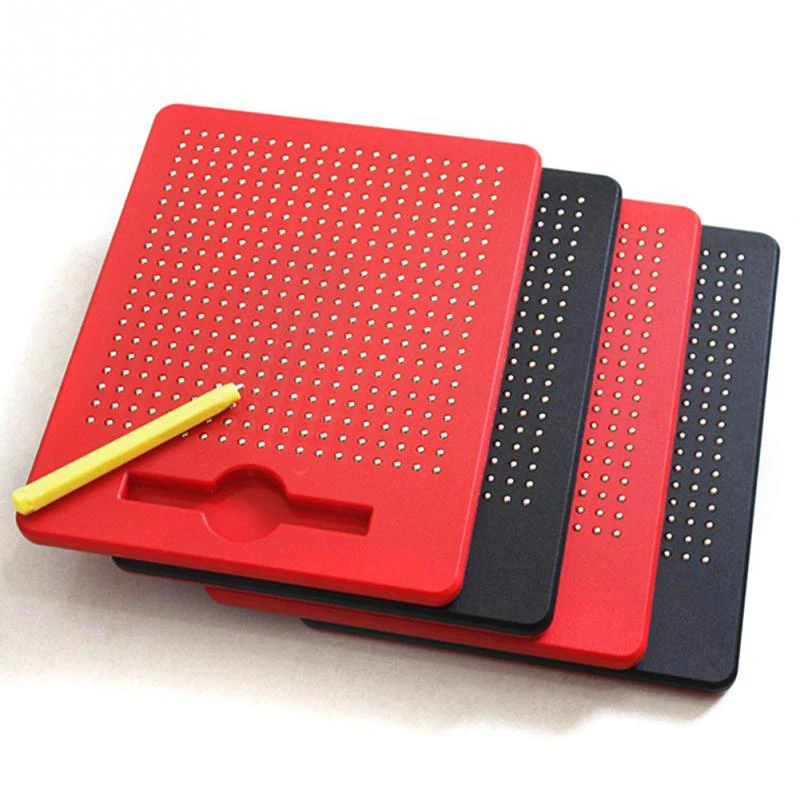 Монтессори Kid ABS Портативный Магнитный Шар Sketch Pad Tablet Доска Для Рисования С Магнитным Стилусом для мальчика девочка Обучение Развивающие Подарки из России
