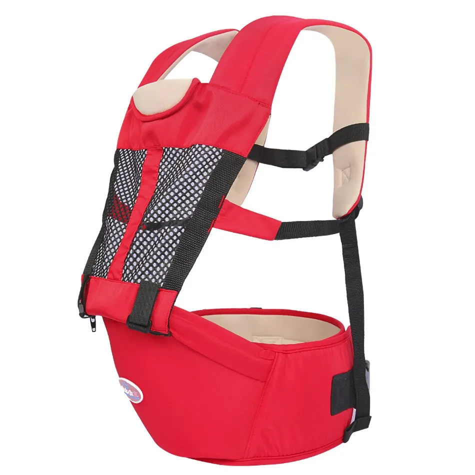 

Summer Baby Carrier Pink Red Blue Purple Color Newborn Hipseat and Sling 2 in 1 Set Infant Breathable kangaroo Holder to 30 Lbs
