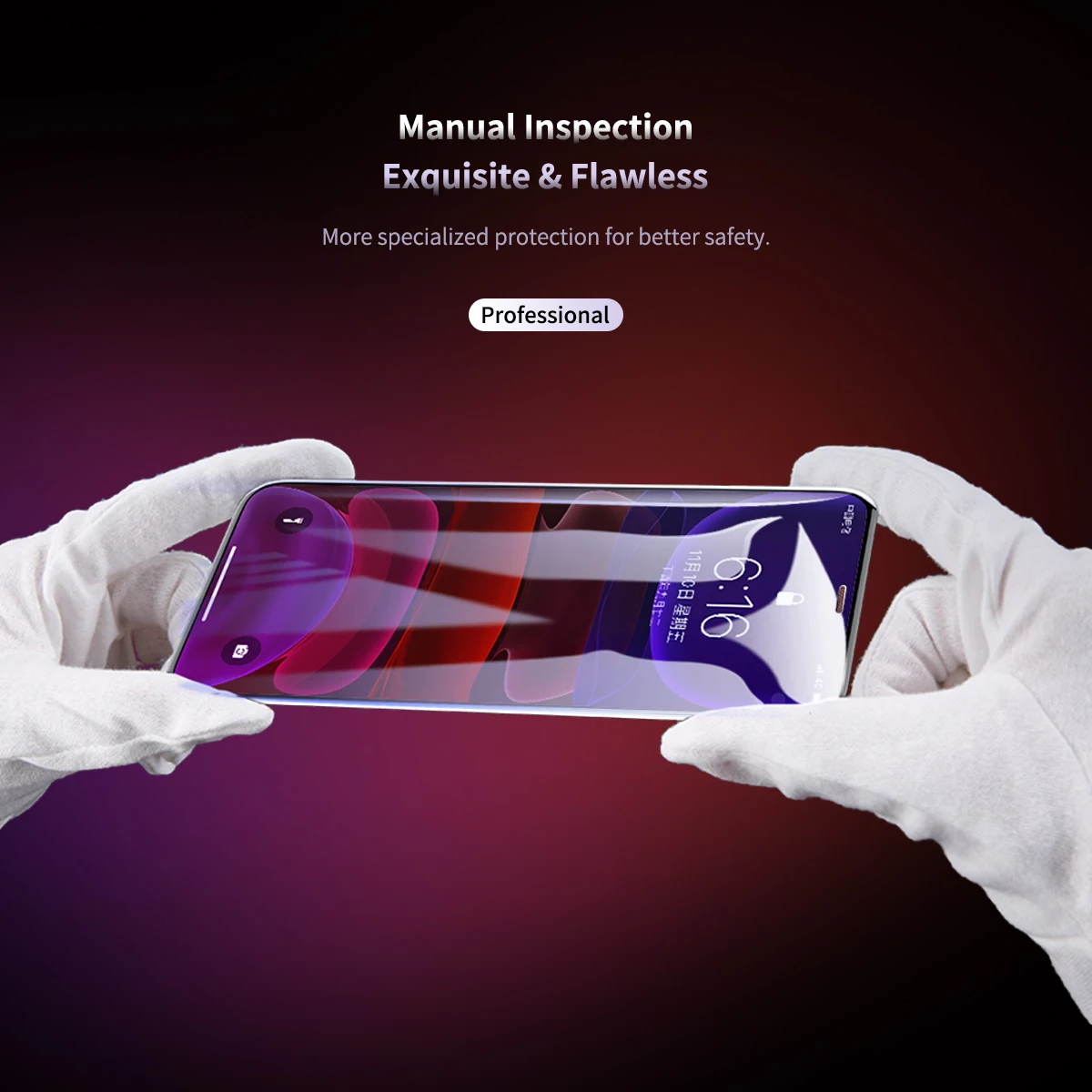 ROCK Real 10D пылезащитное закаленное стекло для iP 11 Pro защитная пленка стекло для нового iP 11 5,8 6,5 6,1 Pro Max стекло