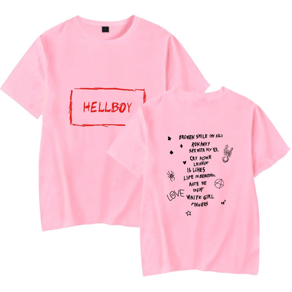 Auroch kader Kreunt Lil Peep Hellboy Men Women T-shirt Print Harajuku Leisure Short Sleeve T  Shirt Cotton O-neck Comfortable Boy Girl T Shirt Tops - T-shirts -  AliExpress