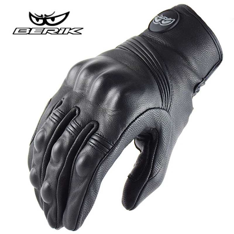 BERIK guantes de cuero para resistentes al viento y agua