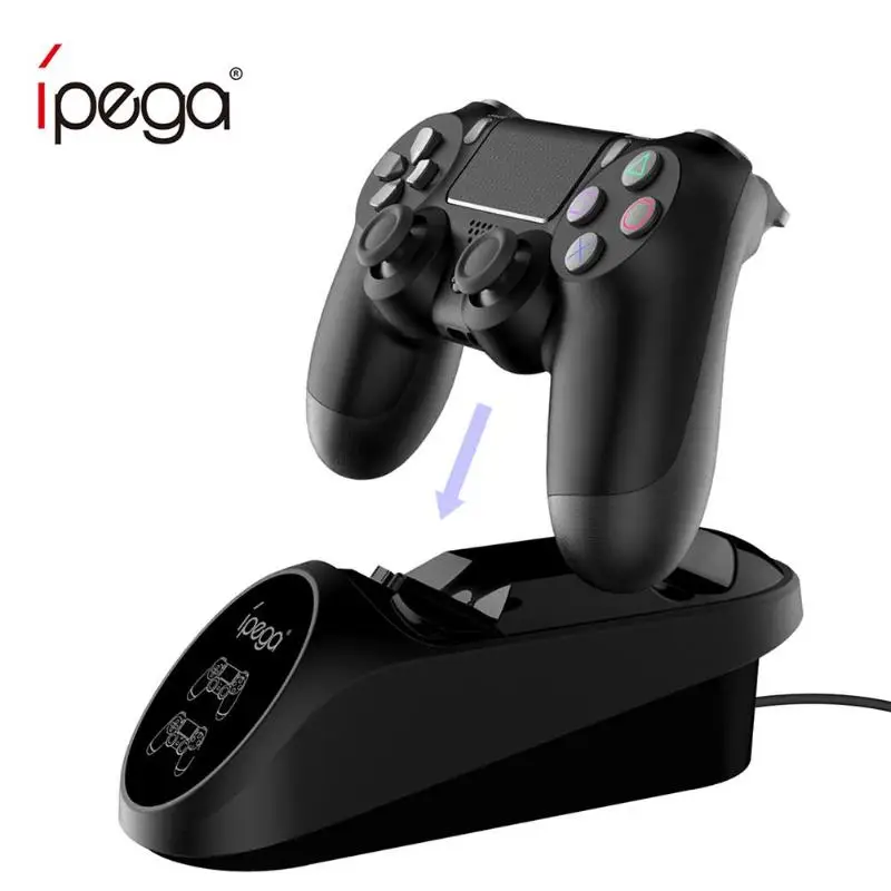 IPeaga джойстик, геймпад джойстик ручка двойной USB быстрая зарядка док-станция для PS4/PS4 Slim/PS4 Pro Быстрая Зарядка Док-станция