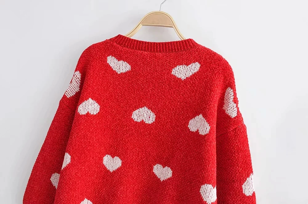 Увядшие зимние свитера женские модные блоггер любовник вязаный жаккард onesize o-образным вырезом pull femme свитера женские пуловеры Топы