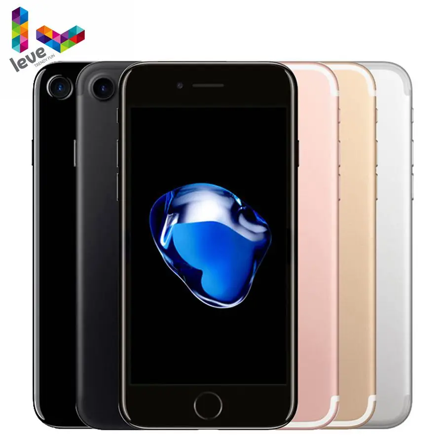 Разблокированный Apple iPhone 7 оригинальный iOS 4G LTE смартфоны 2G RAM 32GB/128GB/256GB ROM 12.0MP