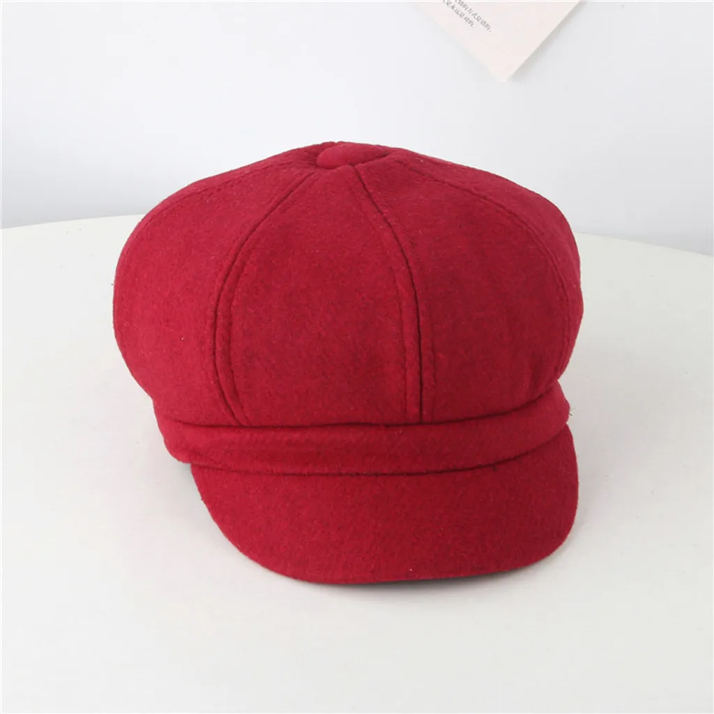 Берет, шапка для детей, для девочек, однотонная, газетная, шапка, зимняя, утолщенная, защита, шапки, модная, сохраняющая тепло, берет, шапка, шапка Py4
