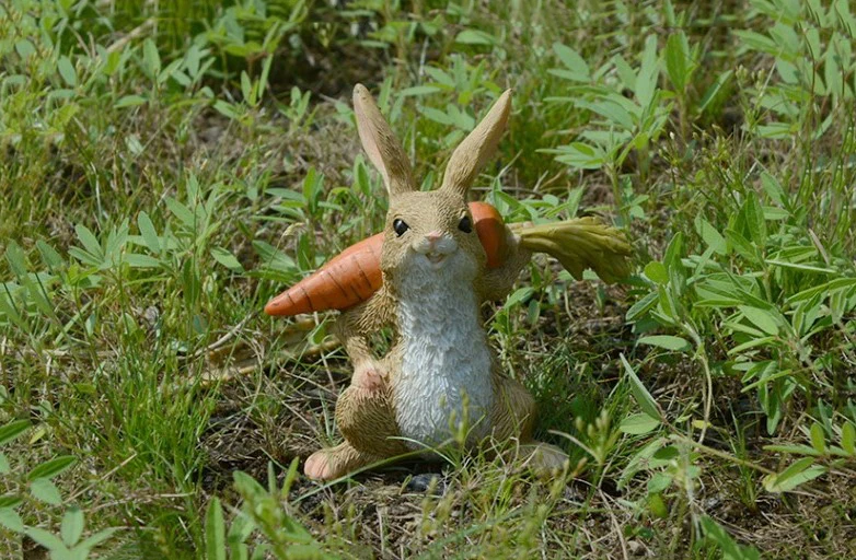 Cute Easter Rabbit Desk Decor Fairy Garden Bunny Animal Figurine Home Decor Valentine's Day Gift Miniature Garden Figurines Cute Easter Rabbit Desk Decor Fairy Garden Bunny Animal Figurine Home Decor Valentine's Day Gift Miniature Garden Figurines